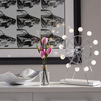 Chrome Ferris Wheel Small Table Lamp