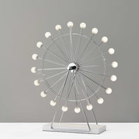 Chrome Ferris Wheel Large Table Lamp