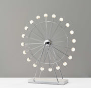 Chrome Ferris Wheel Large Table Lamp