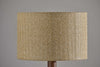 Natural Chunky Tripod Walnut Wood Table Lamp