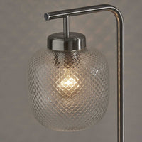 Brushed Steel Metal Dotty Desk Lamp