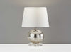 10" X 10" X 15" Silver Table Lamp