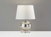 10" X 10" X 15" Silver Table Lamp