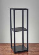 35" H Basic Black Book Case End Table