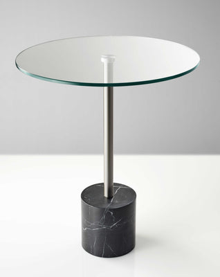 Brushed Steel End Table