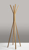 16.5" X 16.5" X 68.25" Natural Coat Rack