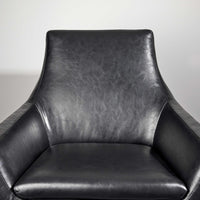 33" X 30.5" X 37" Black Chair