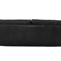 Black Full Classic Sofa 3 Seater