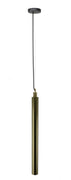 Matte Brass Cylindrical Pendant Lamp