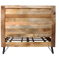 Natural Tones Iron Wood King Size Bed