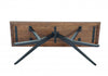 Brown Black Wood Metal Console