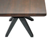 Contemporary Dark Acacia Black Inverted Frame End or Side table