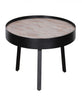 21" Round Modern Industrial Multi Grain Coffee Table