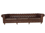 Brown Classic Sofa 4 Places