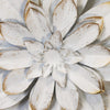 Shimmering Gold &amp; White Metal Flower