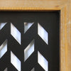 Modern Wood Black Metal Wall Decor