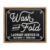 Wash and Fold Vintage Look Wood Framed Wall Art