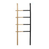60" Wood &amp; Metal Decorative Ladder