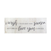 Bold Love You Longer Oversized Wall Art