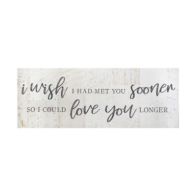 Bold Love You Longer Oversized Wall Art