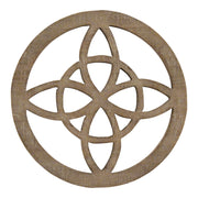 Celtic Inspired Design Wood Medallion Wall Art Deep Tone