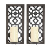 S 2 Black Laser Cut Sconces