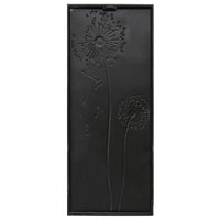 Floral Dandelion Metal Panel Wall Decor