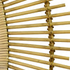 36" Oval Bamboo Wood Framed Wall Mirror