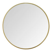 28" Aubrey Gold Metal Framed Wall Mirror