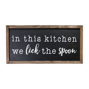 In This Kitchen Chalkboard Style Wall Art