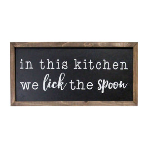 In This Kitchen Chalkboard Style Wall Art
