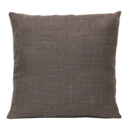 Square Mocha Brown Tweed Textured Throw Pillow
