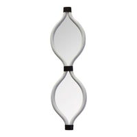 White Metal Teardrop Framed Wall Mirror