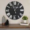 24" Vincent Black and White Wood Wall Clock