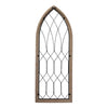 Cathedral Style Wood and Metal Window Panel