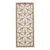 Carved Leaf Wood Framed Wall Panel