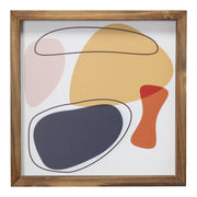 Multi Color Mid Century Mod Abstract 2 Framed Wall Art