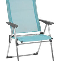 Premium Aqua Aluminum Folding Armchair