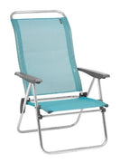 Premium Aqua Aluminum Low Folding Armchair