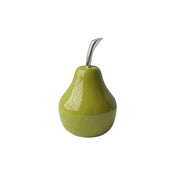 4.25" X 4.25" X 7" Green Aluminum Small Pear