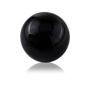 4" X 4" X 4" Black Aluminum Sphere