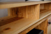 Natural Maple And Steel Multi Compartment TV Stand or Media Center