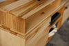 Natural Maple And Steel Multi Compartment TV Stand or Media Center