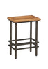 30" Deco Natural Cherry And Black Steel Bar Stool