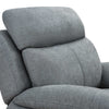 35.43" X 39.37" X 39.8" Grey Green Fabric Glider &amp; Swivel Power Recliner with USB port