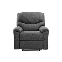 36.22" X 41.33" X 39.8" Black Fabric Manual Recliner