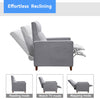 29.52" X 34.64" X 41.7" Light Grey Fabric Manual Recliner