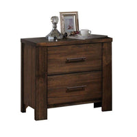 26" X 16" X 25" Oak Metal Nightstand