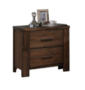 26" X 16" X 25" Oak Metal Nightstand