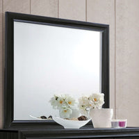 47" X 1" X 36" Black Glass Mirror